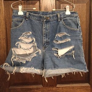Vintage Gitano Destroyed Denim Shorts